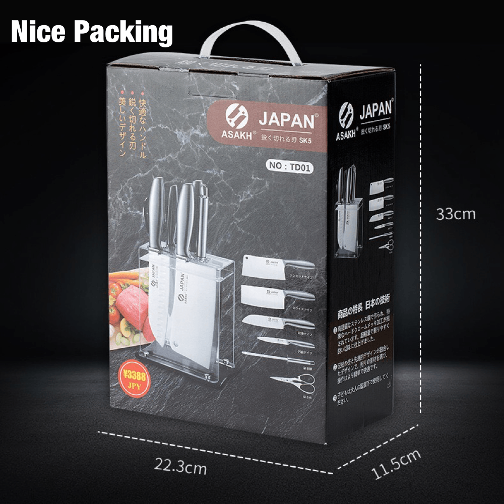 Authentic Japan Asaki Knife Set