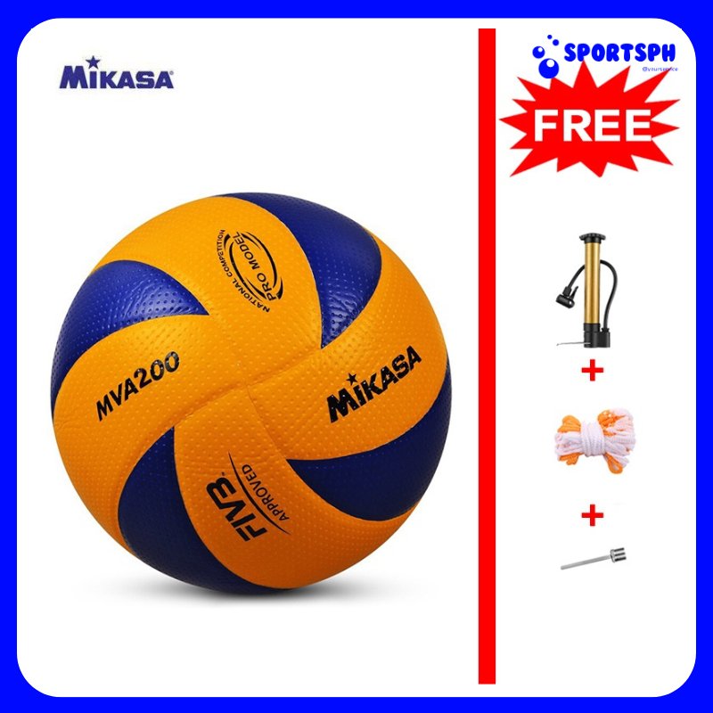 Mikasa MVA200 Size 5 Volleyball with Accessories