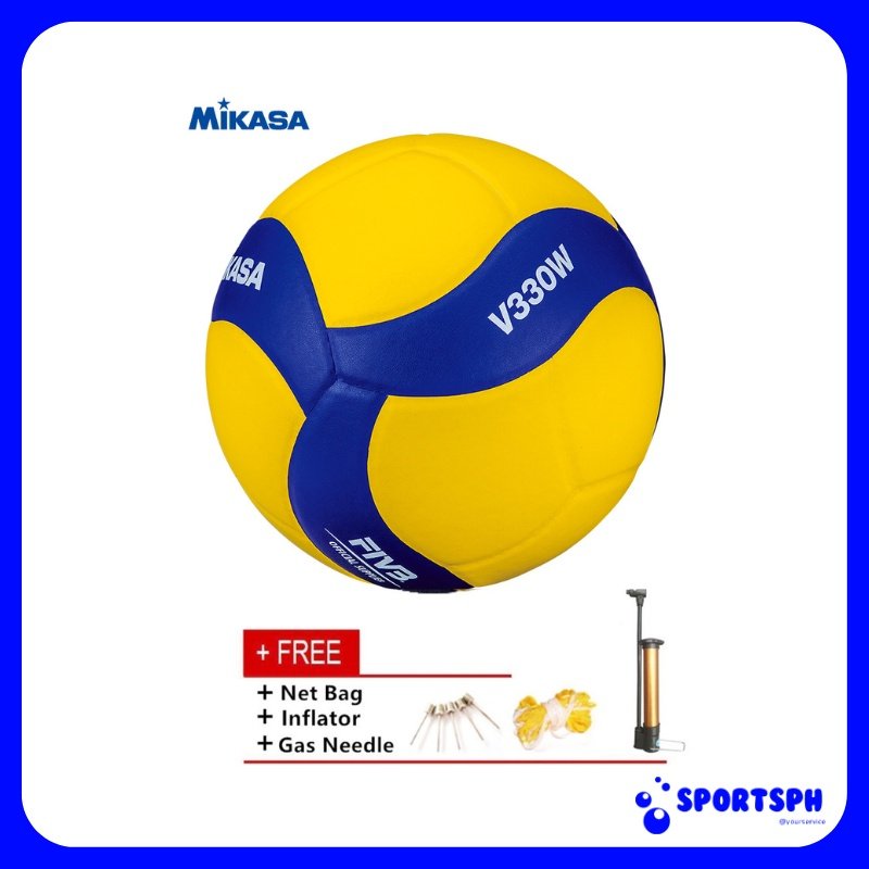 Mikasa V330W Size 5 Volleyball with Accessories
